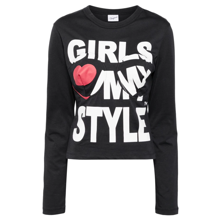 VAQUERA_Women_My_Style_Fetish_T-Shirt_Black