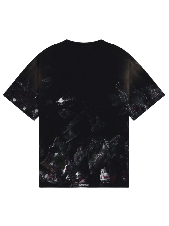 We11done-Black-Multi-Color-Painted-T-Shirt-Black-2