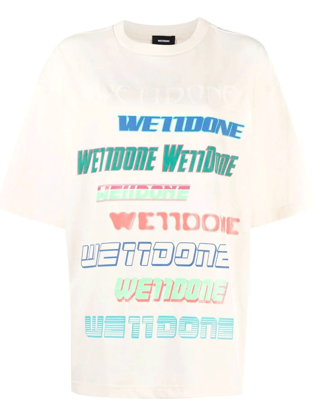 We11done-Ivory-Multi-Logo-T-Shirt-Off-White-1