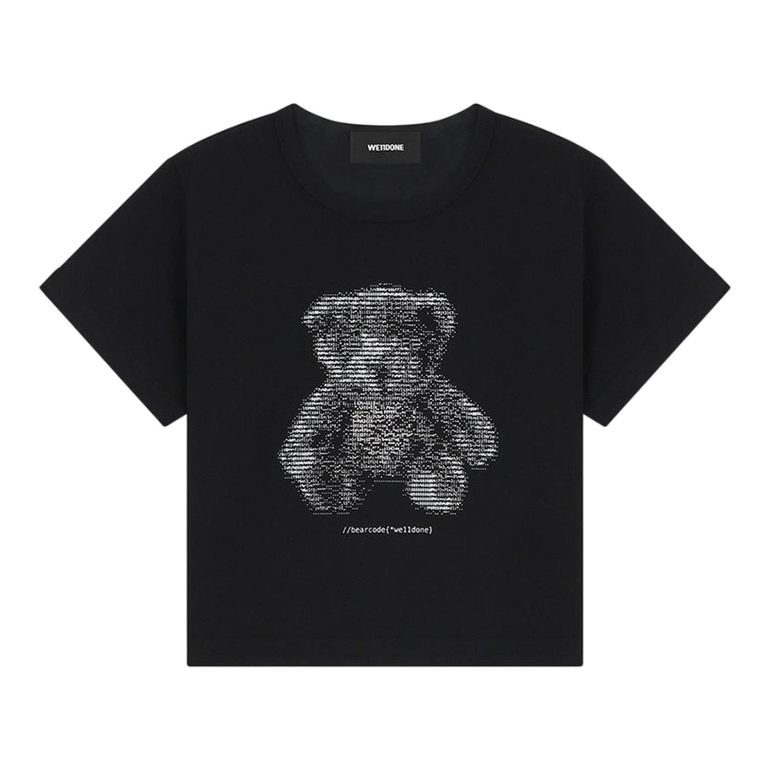Club21 - We11done - Bear Print T-Shirt - TEES - Black