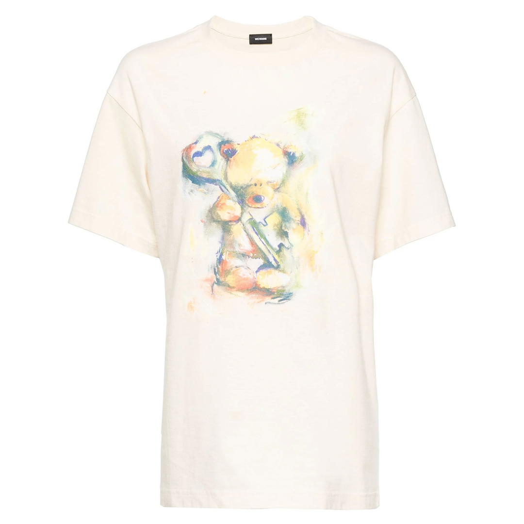 Beige Teddy Bear With Key T-Shirt