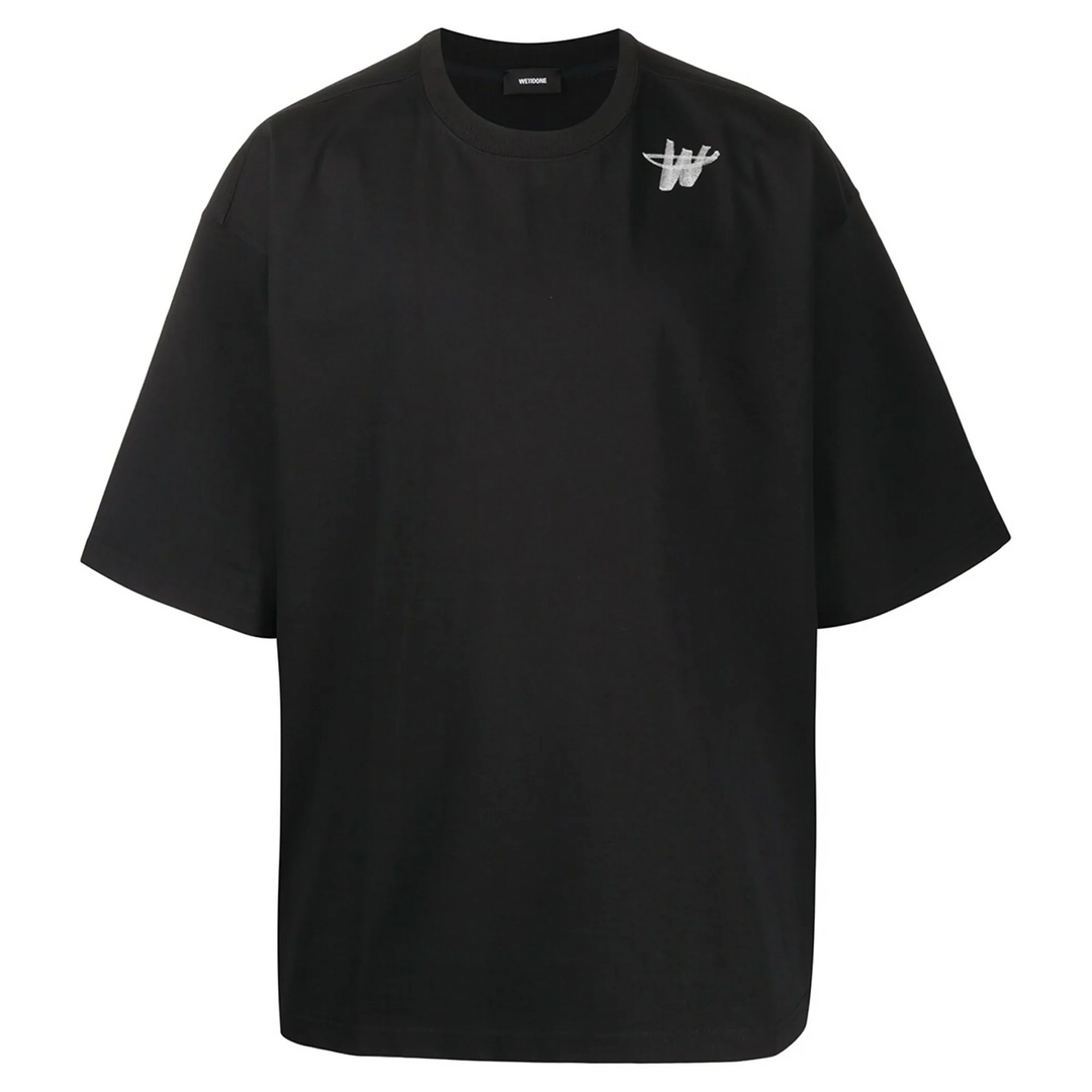 Black Cotton Logo T-Shirt