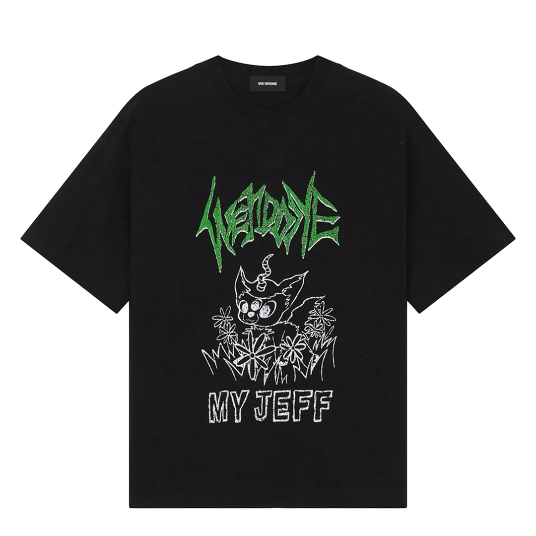 Black My Jeff Print T-Shirt