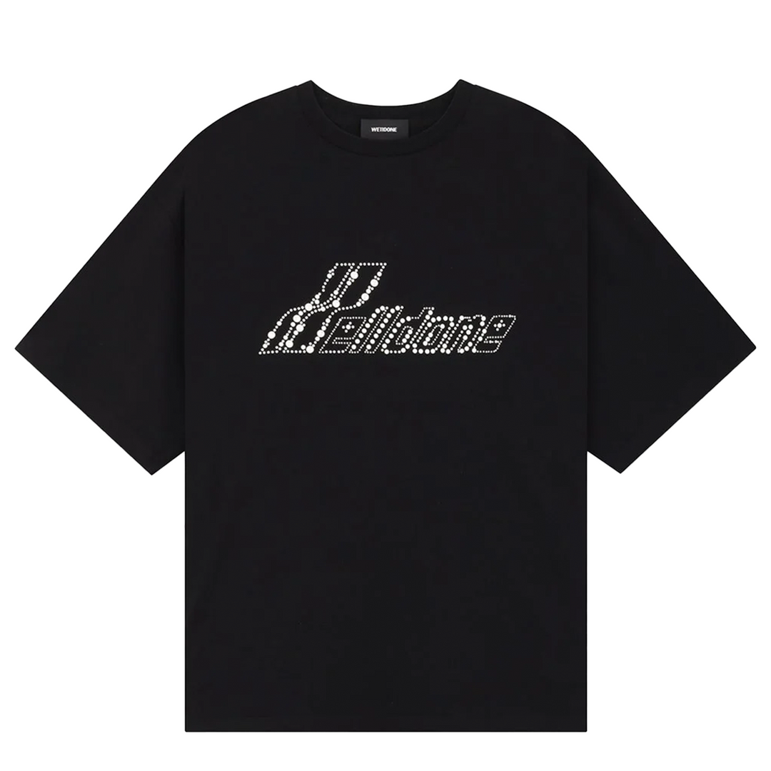 Black Rhinestone Logo T-Shirt