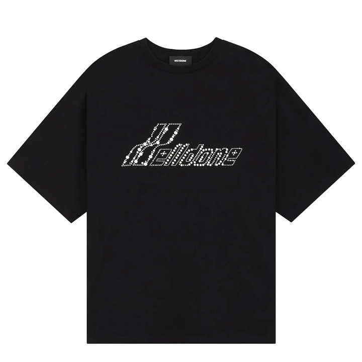 Black Rhinestone Logo T-Shirt