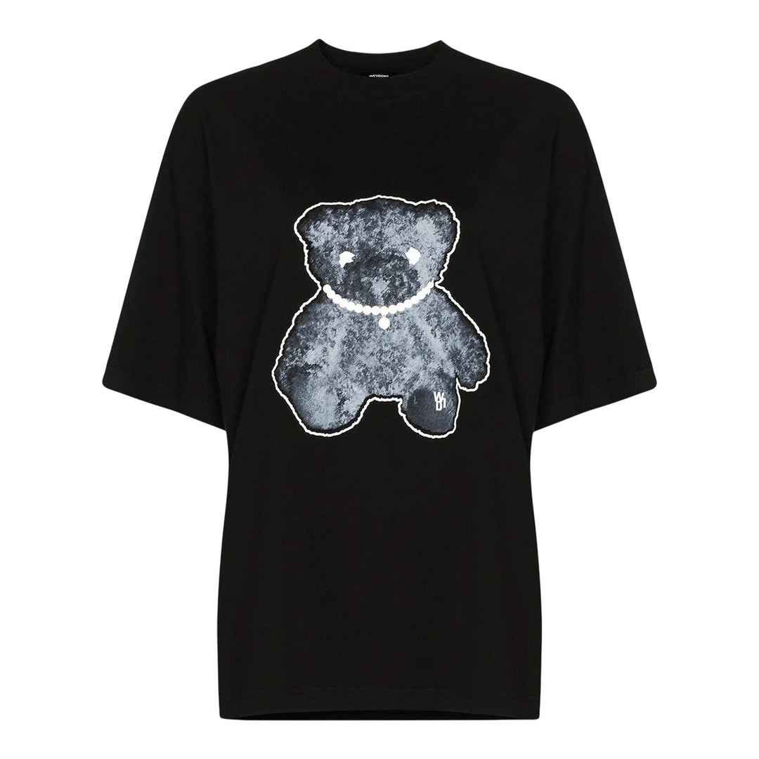 We11done_Black_Pearl_Necklace_Teddy_T-Shirt_Black