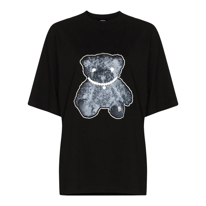 We11done_Black_Pearl_Necklace_Teddy_T-Shirt_Black