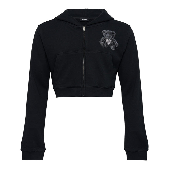 Club21 - We11done - Black Womens Teddy Bear Slimfit Sweater - SWEATERS - Black