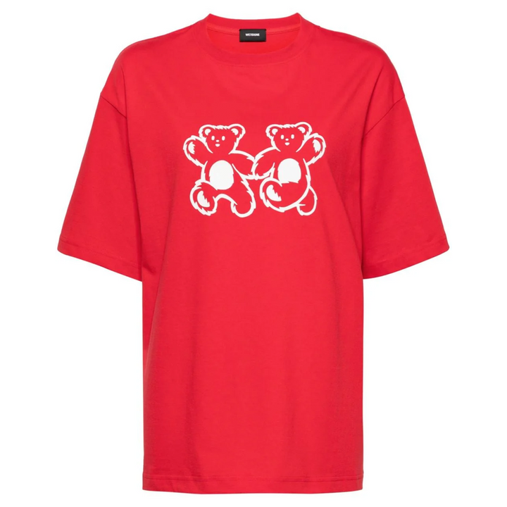 Red Teddy Bear Twins T-Shirt