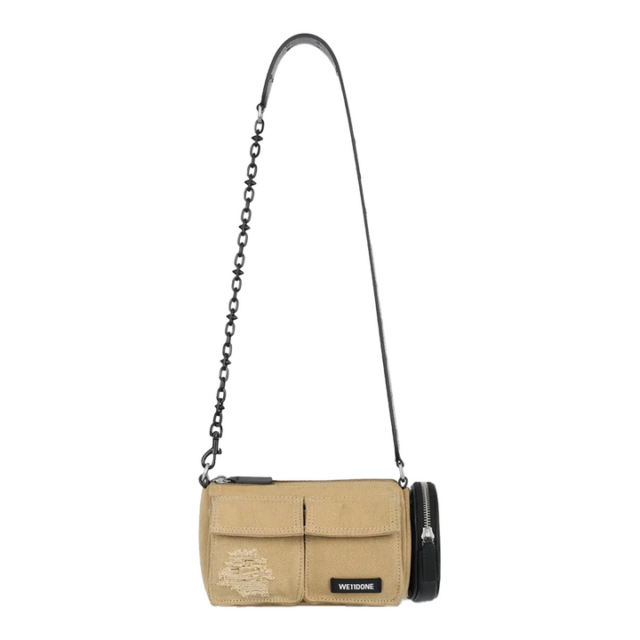 Washed Canvas Cylinder Bag