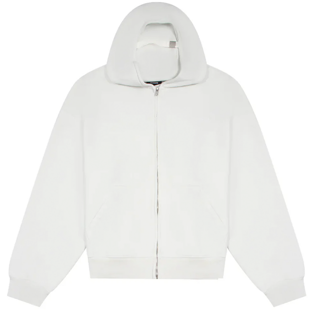 White Cap Zip-Up Hoodie