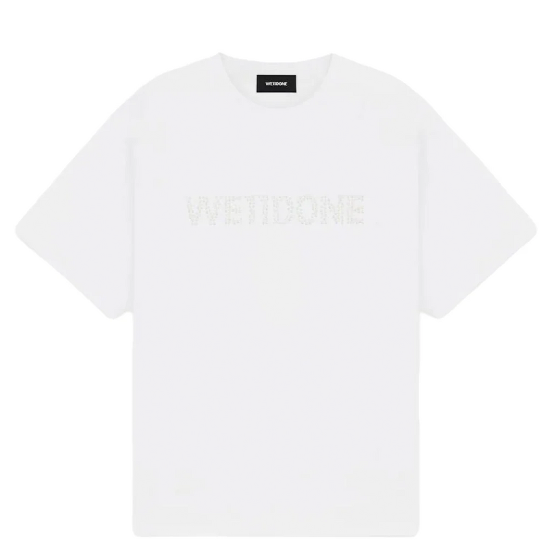 White Pearl Logo Washed Short Sleeve Tee