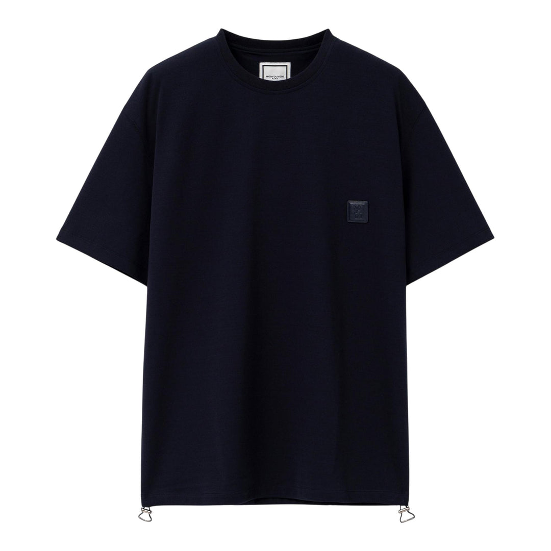 Club21 - Wooyoungmi - Classic Small Wym Patch Tee - TEES - Navy