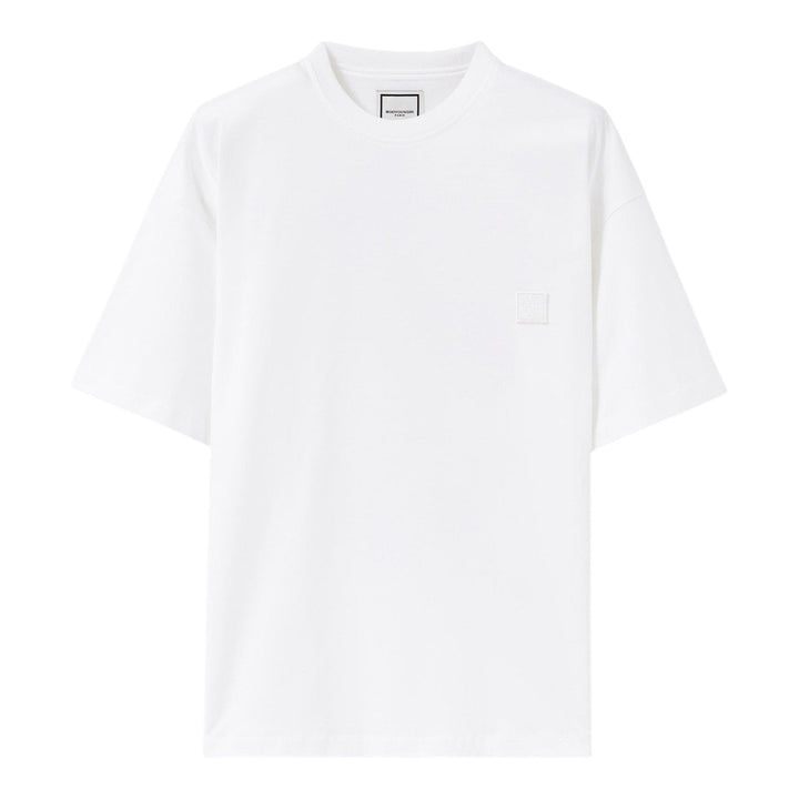 Club21 - Wooyoungmi - Oversized Back Abstract Print Tee - TEES - White