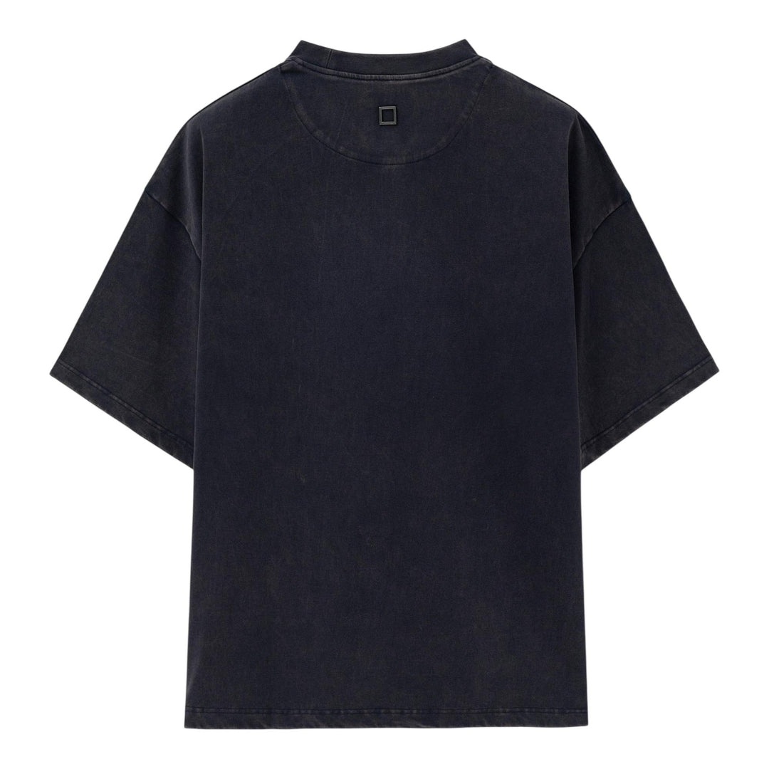 Club21 - Wooyoungmi - Oversized Front Square Embroidered T-Shirt - TEES - Purple