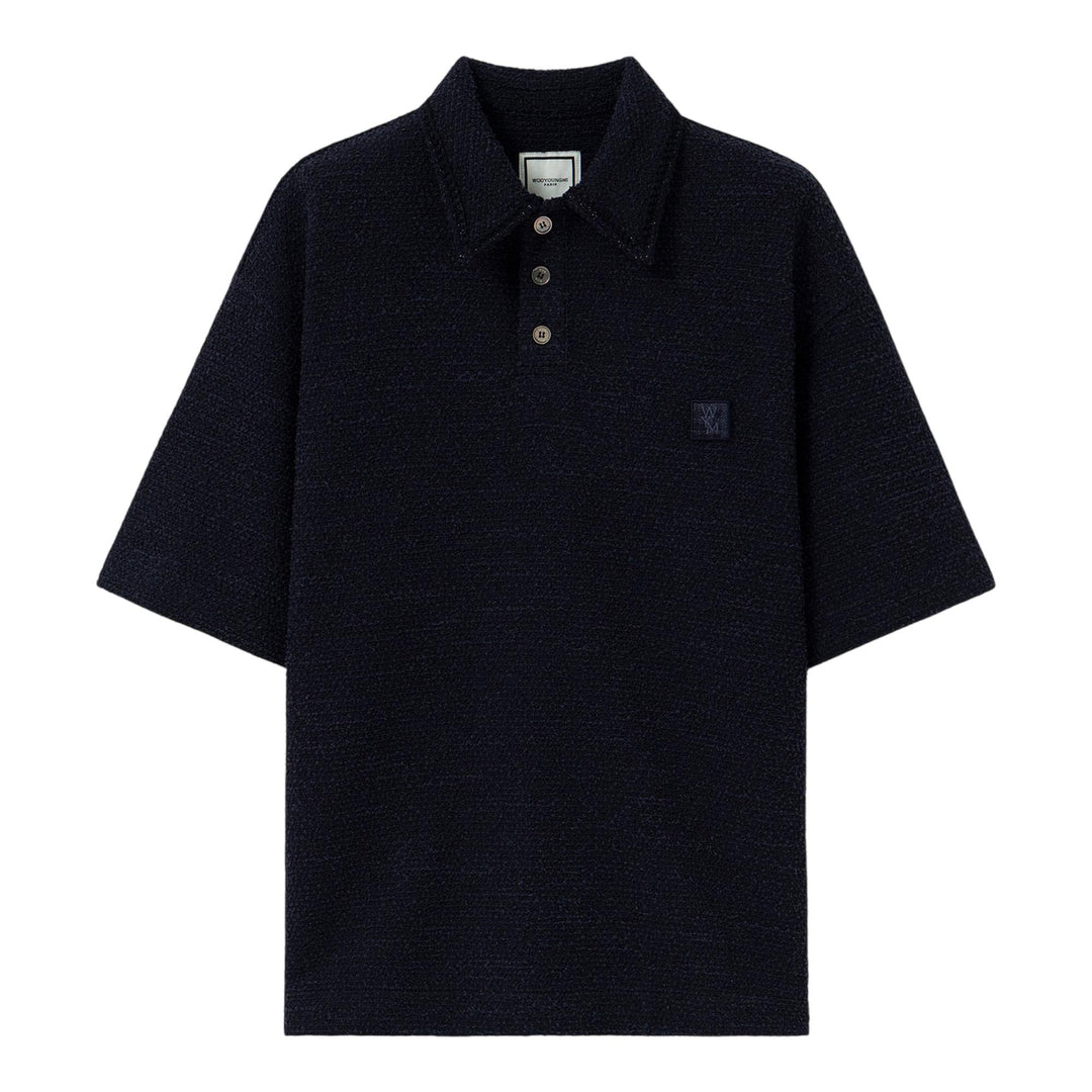 Club21 - Wooyoungmi - Oversized Knit Polo - POLOS - Navy