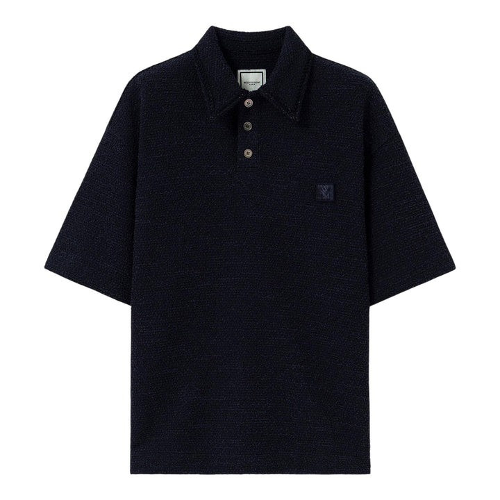 Club21 - Wooyoungmi - Oversized Knit Polo - POLOS - Navy