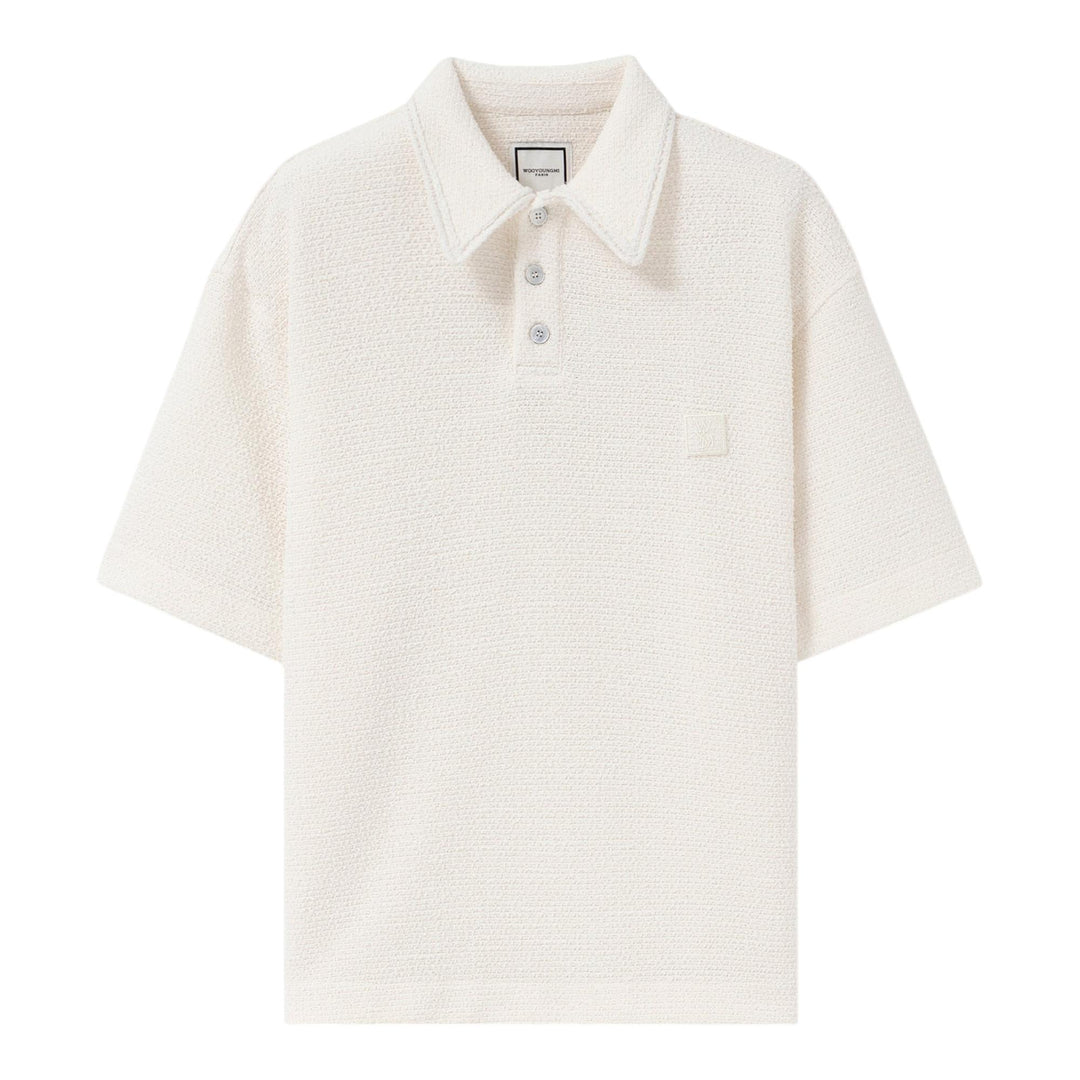 Club21 - Wooyoungmi - Oversized Knit Polo - POLOS - White