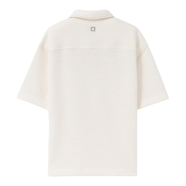Club21 - Wooyoungmi - Oversized Knit Polo - POLOS - White