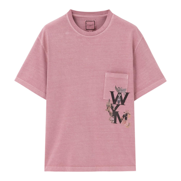 Club21 - Wooyoungmi - Relaxed Fit Wym Pocket Tee - TEES - Pink
