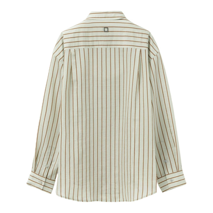 Club21 - Wooyoungmi - Stripe Shirt Light Mint Base - SHIRTS - Stripes