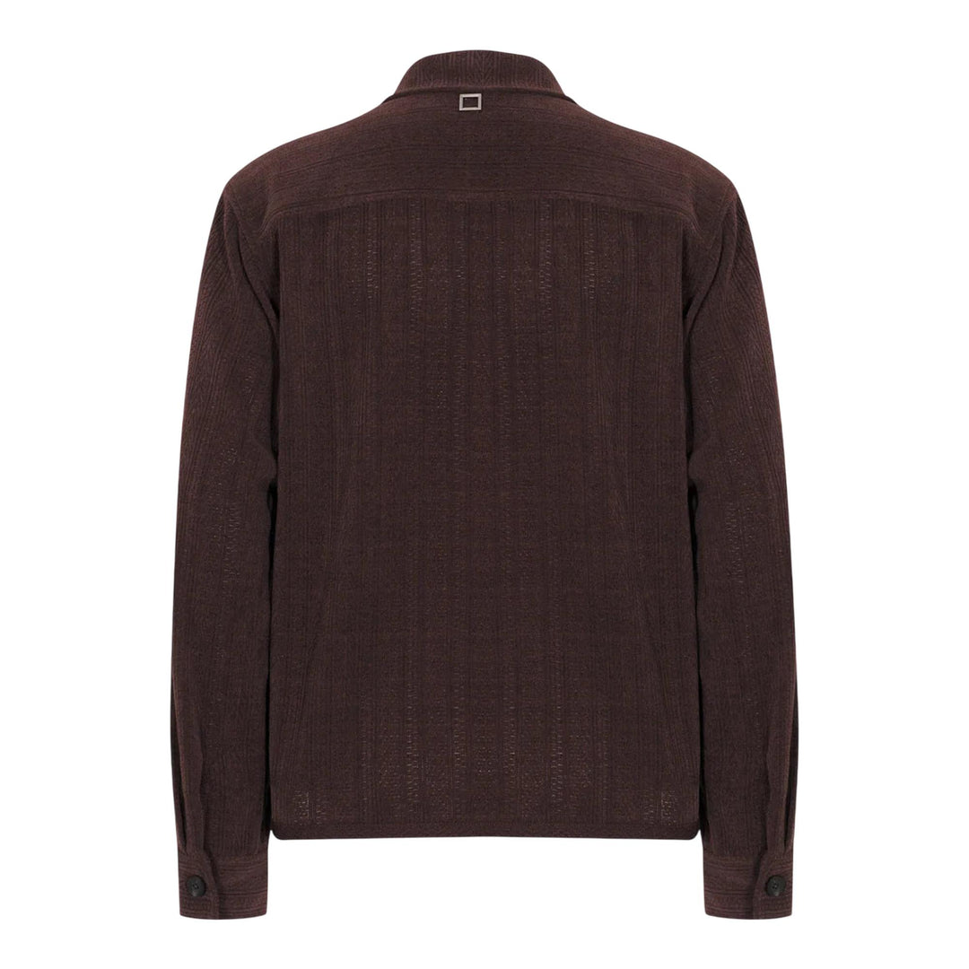 Club21 - Wooyoungmi - Textured Knit Shirdigan - BLOUSON - Brown
