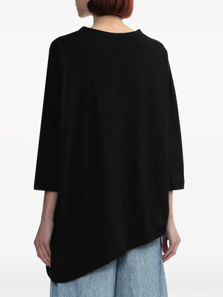 Y's-Asymetry-Drape-With-Y'S-Tee-Black-4