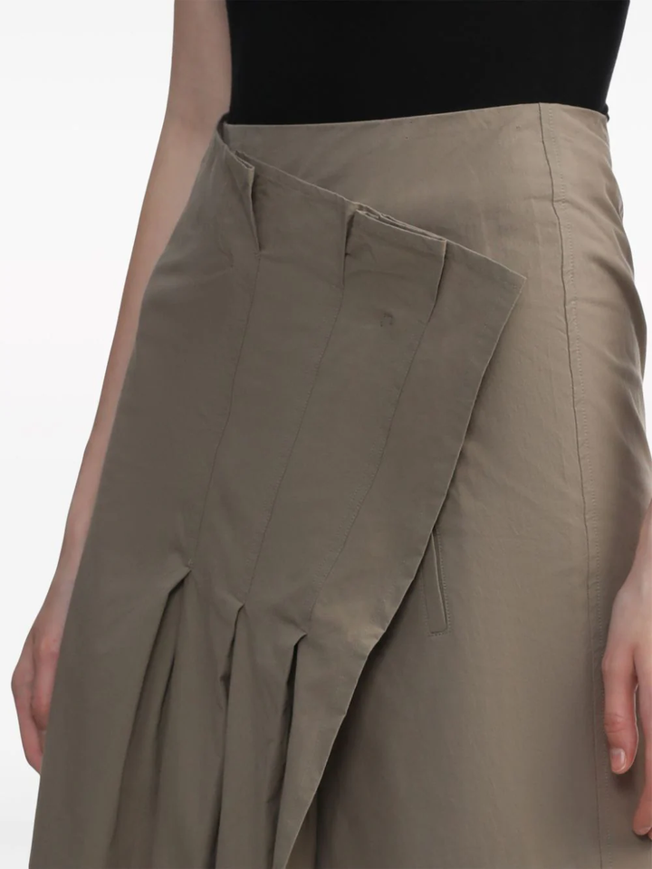 Y's-Pleated-Wrap-Skirt-Beige-5