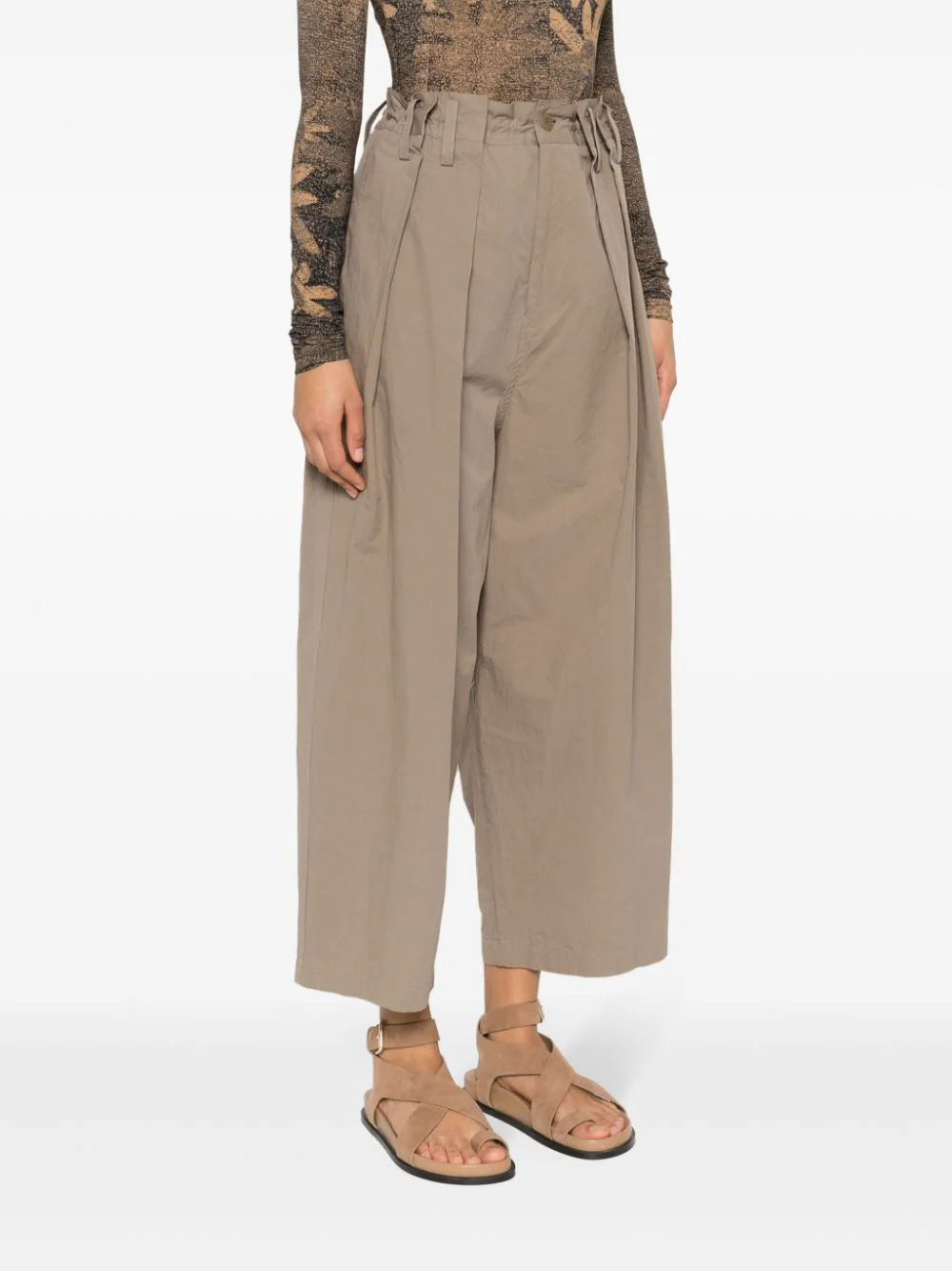 Y's-Tuck-Gathered-Pants-Beige-3