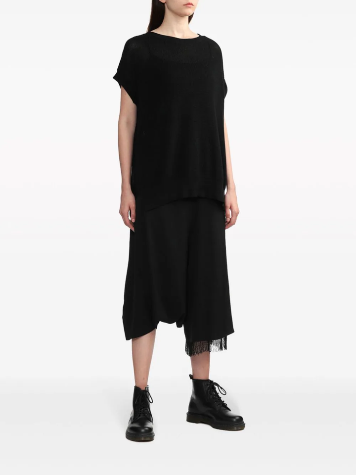 Y's-Waist-String-Assymetry-Pants-Black-2