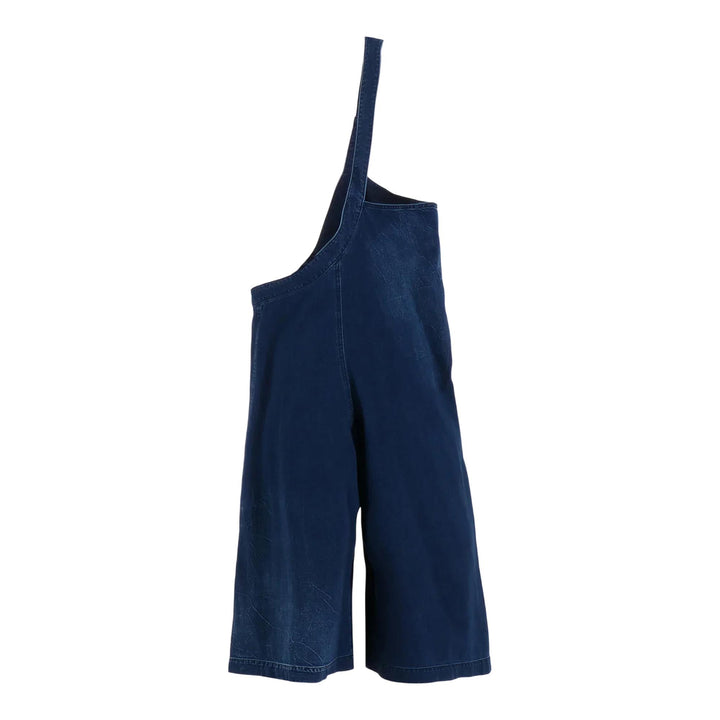 Club21 - Y's - 8OZ Bleached Vintage Like Denim Jumper Pants - JUMPSUITS - Indigo