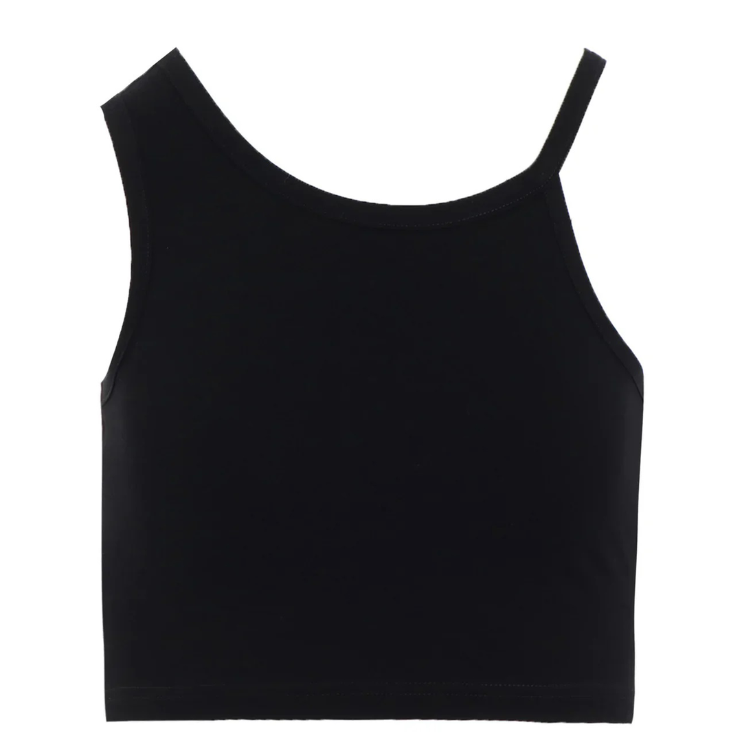 Y_s_Cropped_Top_Black