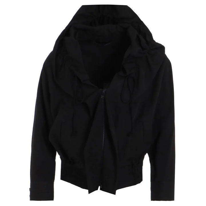 Y_s_Gathered_Blouson_Black