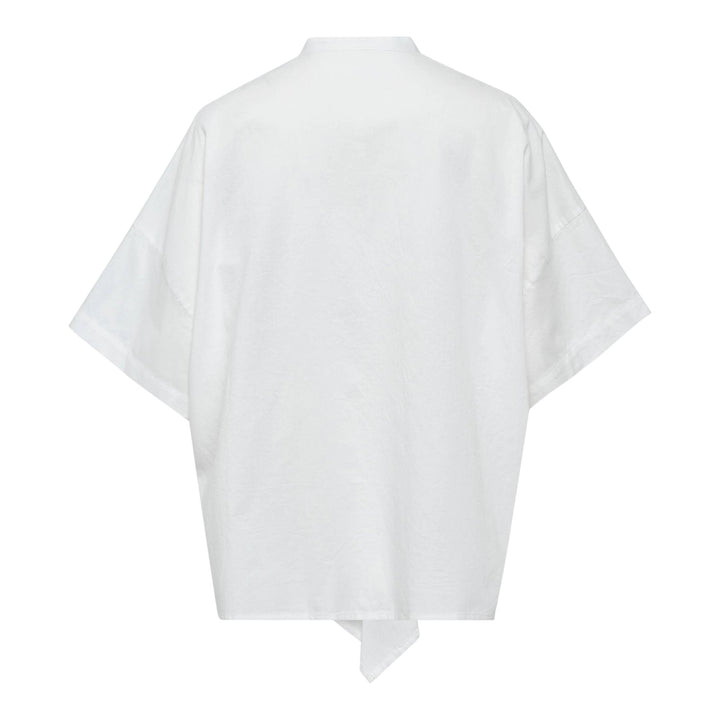 Club21 - Y's - Half Sleeve Box Shirt - BLOUSES - White
