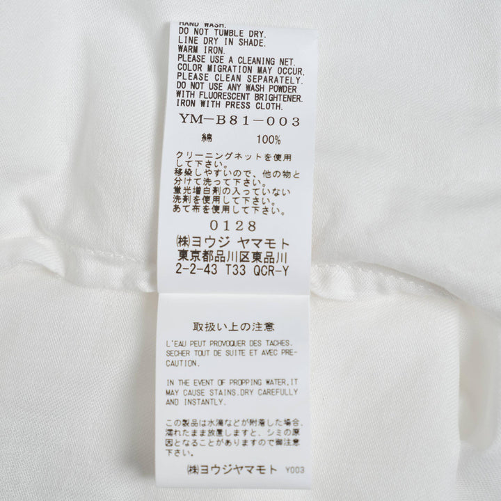 Club21 - Y's - Half Sleeve Box Shirt - BLOUSES - White