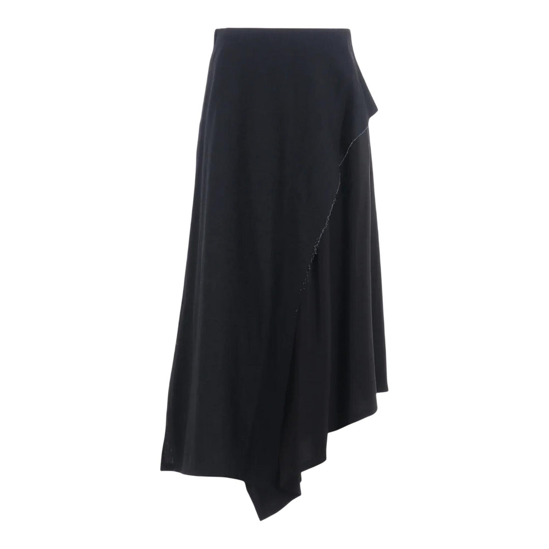 Club21 - Y's - Left Flare Skirt - SKIRTS - Black