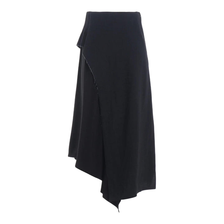 Club21 - Y's - Left Flare Skirt - SKIRTS - Black