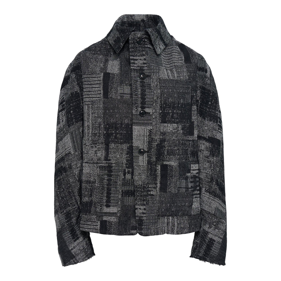 Club21 - Y's - Off-Collar Design Jacket - BLOUSON - Black