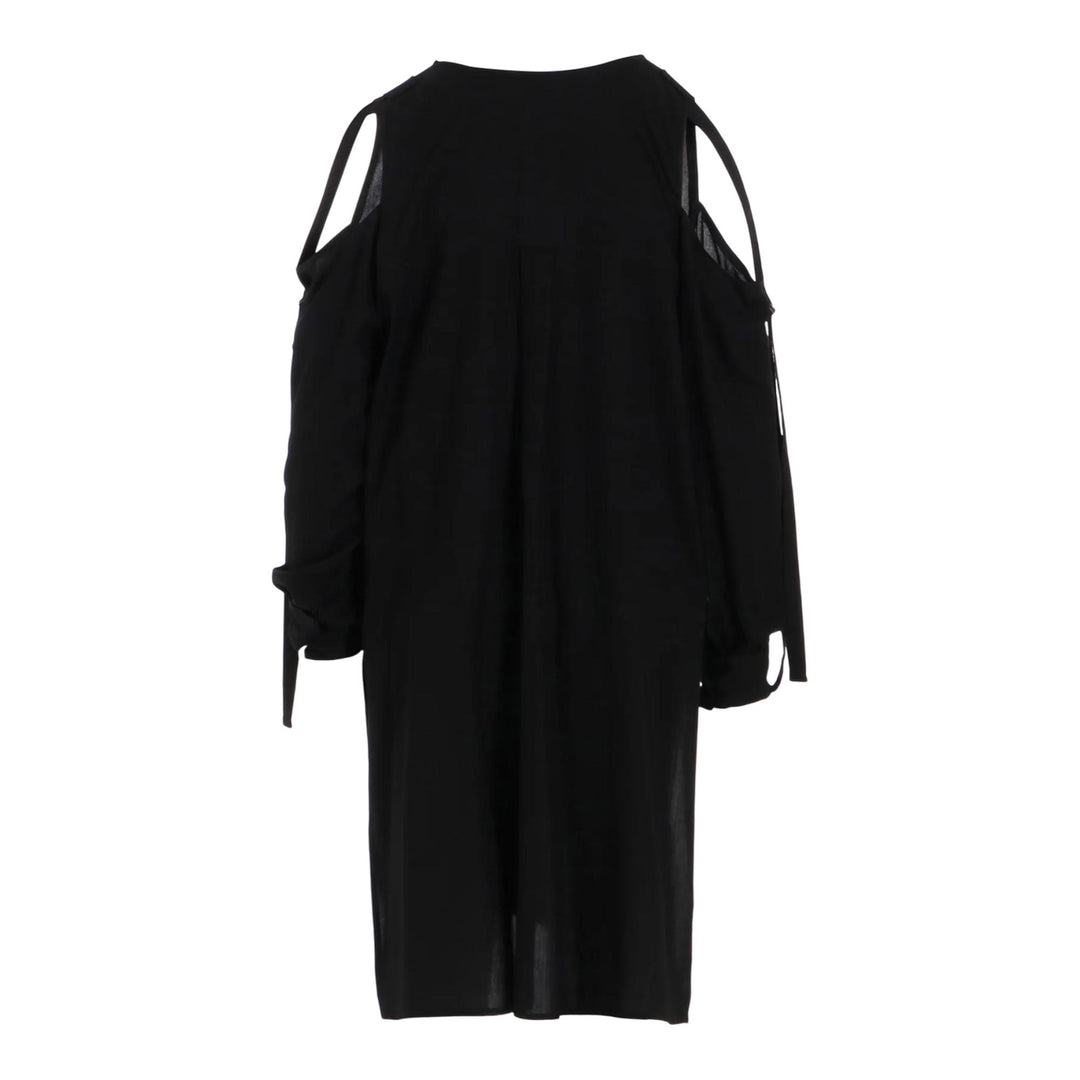 Club21 - Y's - Open Shoulder Blouse - SHIRTS - Black