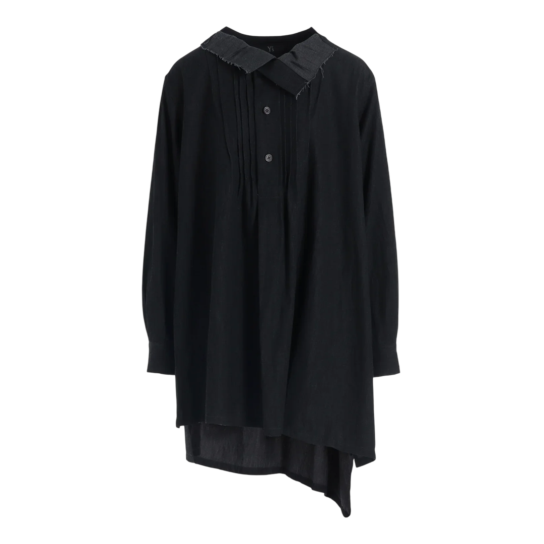 Pintuck Asymmetry Blouse