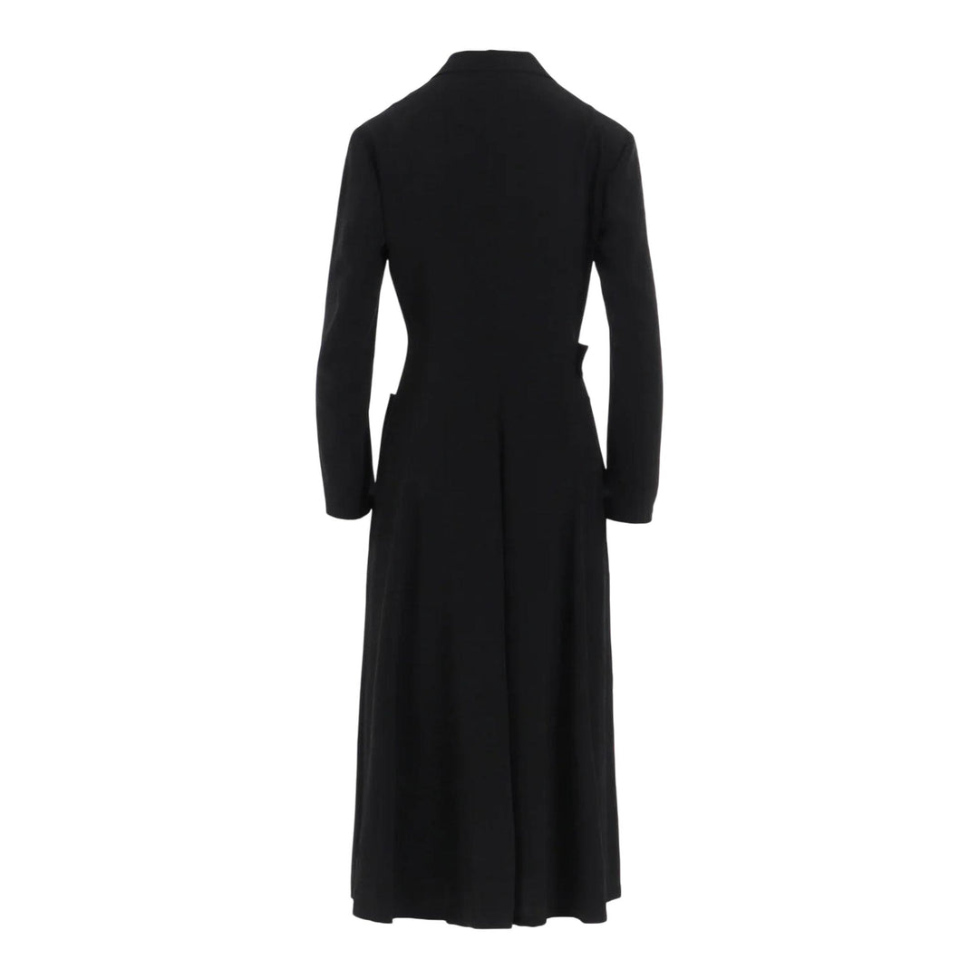 Club21 - Y's - Waist Belt Coat - COATS - Black