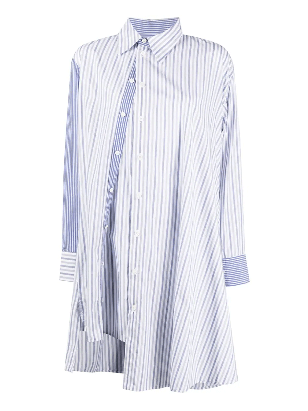 Yohji-Yamamoto-2-Layered-Blouse-Blue-1