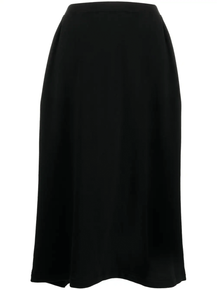 Yohji-Yamamoto-Cuff-Skirt-Elastic-Waist-Black-1