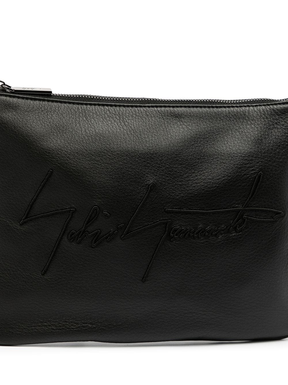 Yohji-Yamamoto-Discord-Signature-L-Sacoche-Bag- Black-4