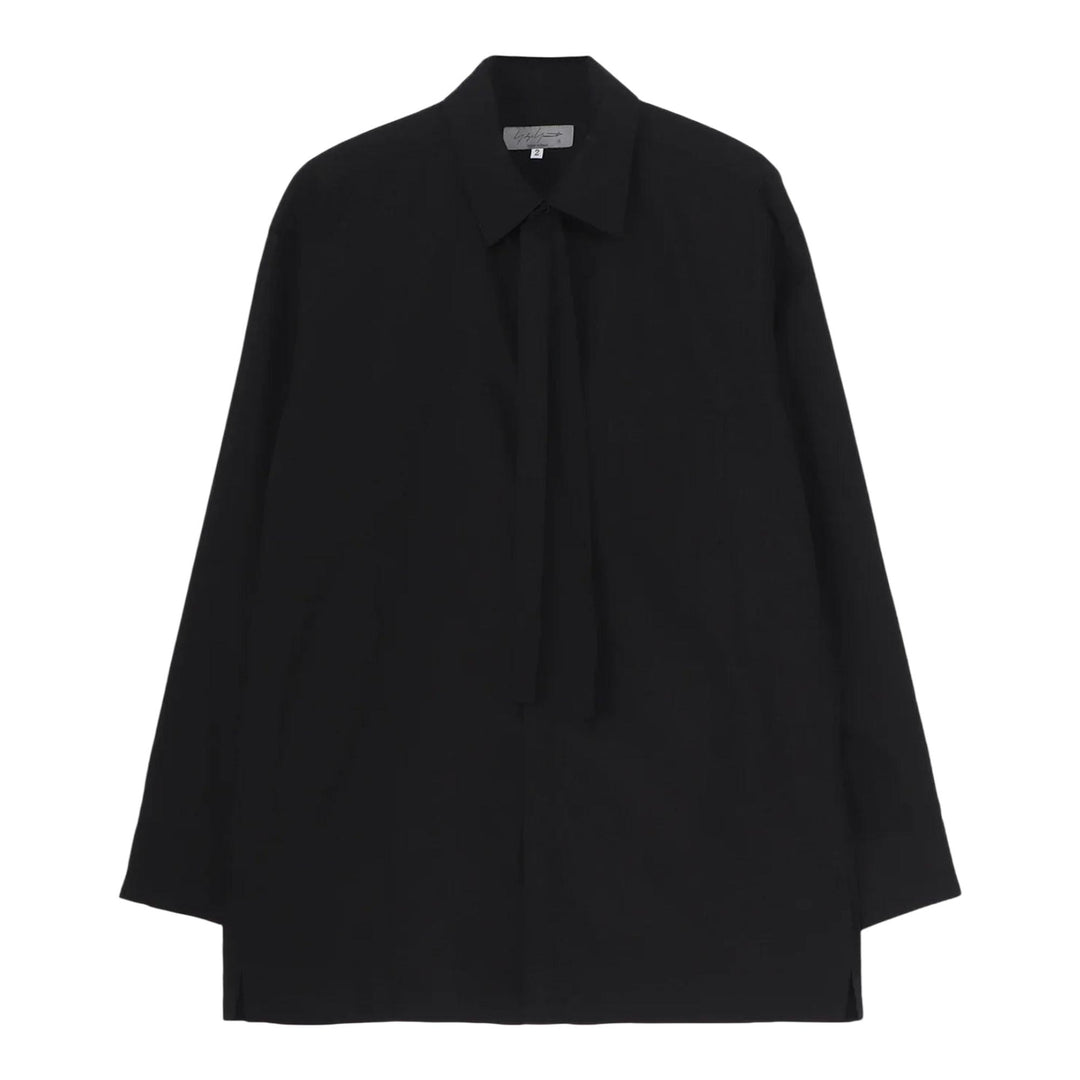 Club21 - Yohji Yamamoto - Blouse With Tie - SHIRTS - Black