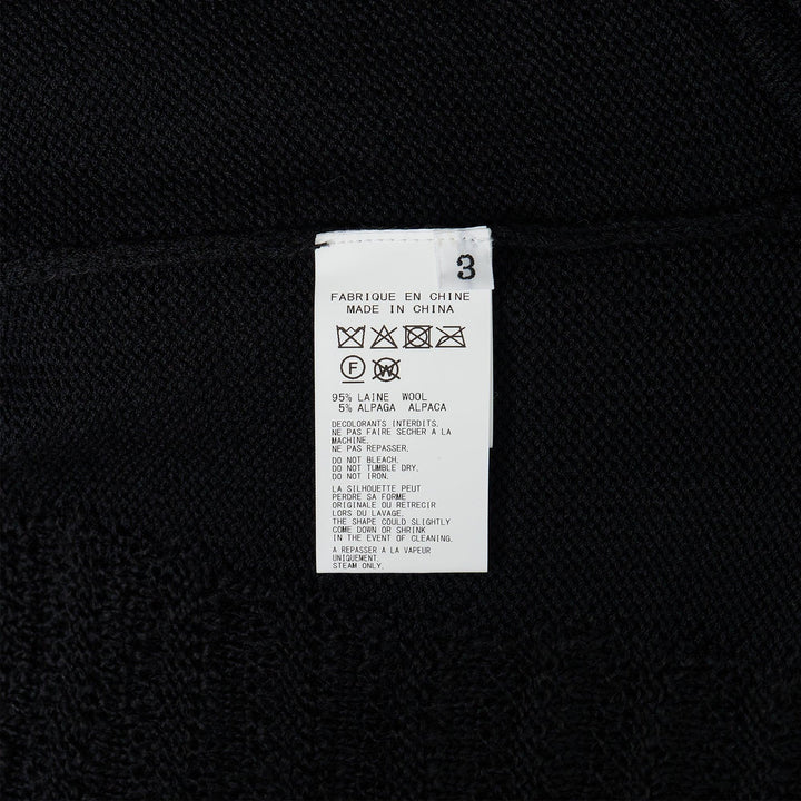 Club21 - Yohji Yamamoto - Combination V Neck Cardigan - CARDIGANS - Black