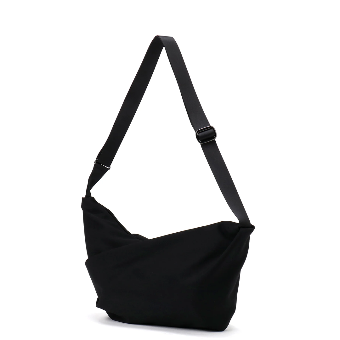 Yohji_Yamamoto_Drape_Sacoche_Crossbody_Black