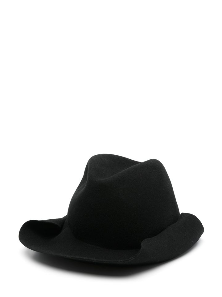 Yohji_Yamamoto_Roll_Brim_Hat_Black