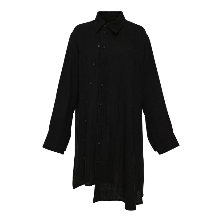 Club21 - Yohji Yamamoto - W Front Asm Blouse - BLOUSES - Black