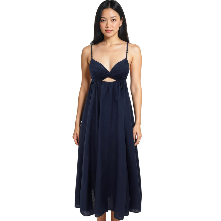 Club21 - ZIMMERMANN - Ascension Twist Front Dress - WOVEN DRESSES - Dark Blue